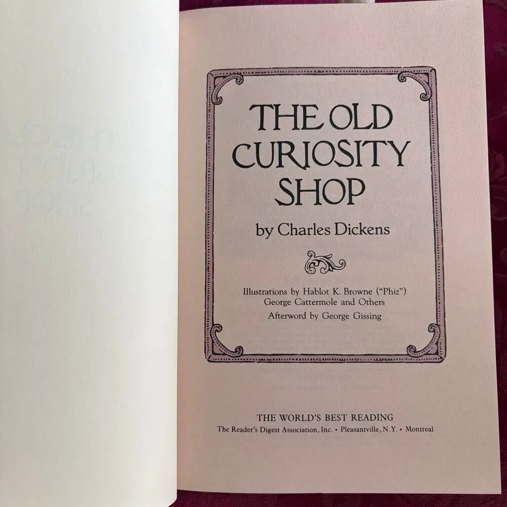 1988 The Old Curiosity Shop by Charles Dickens, Lovely Vintage Book, Nice Gift